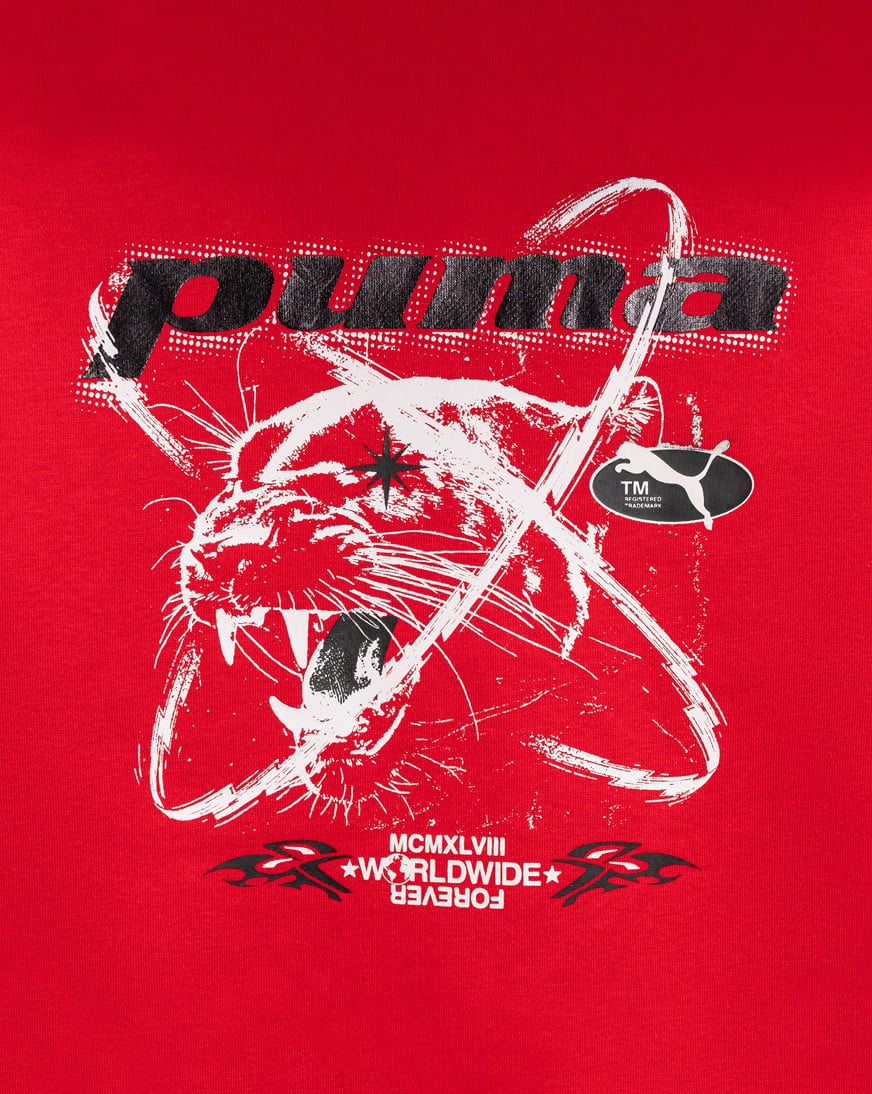 Shop Puma Grade School Street X CTN Fleece Pullover Hoodie