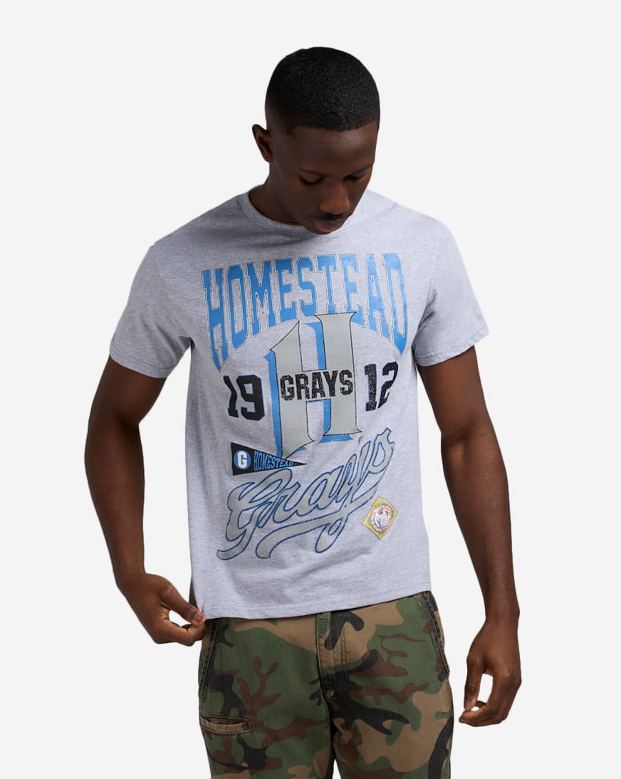Shop Reason NLB Homestead Grays Tee RE5-048-HTRGRY grey | SNIPES USA