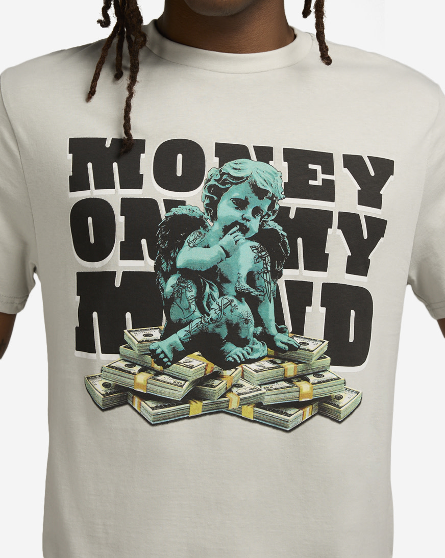 Shop Graphic Tees Money On My Mind Tee MTUS201 white