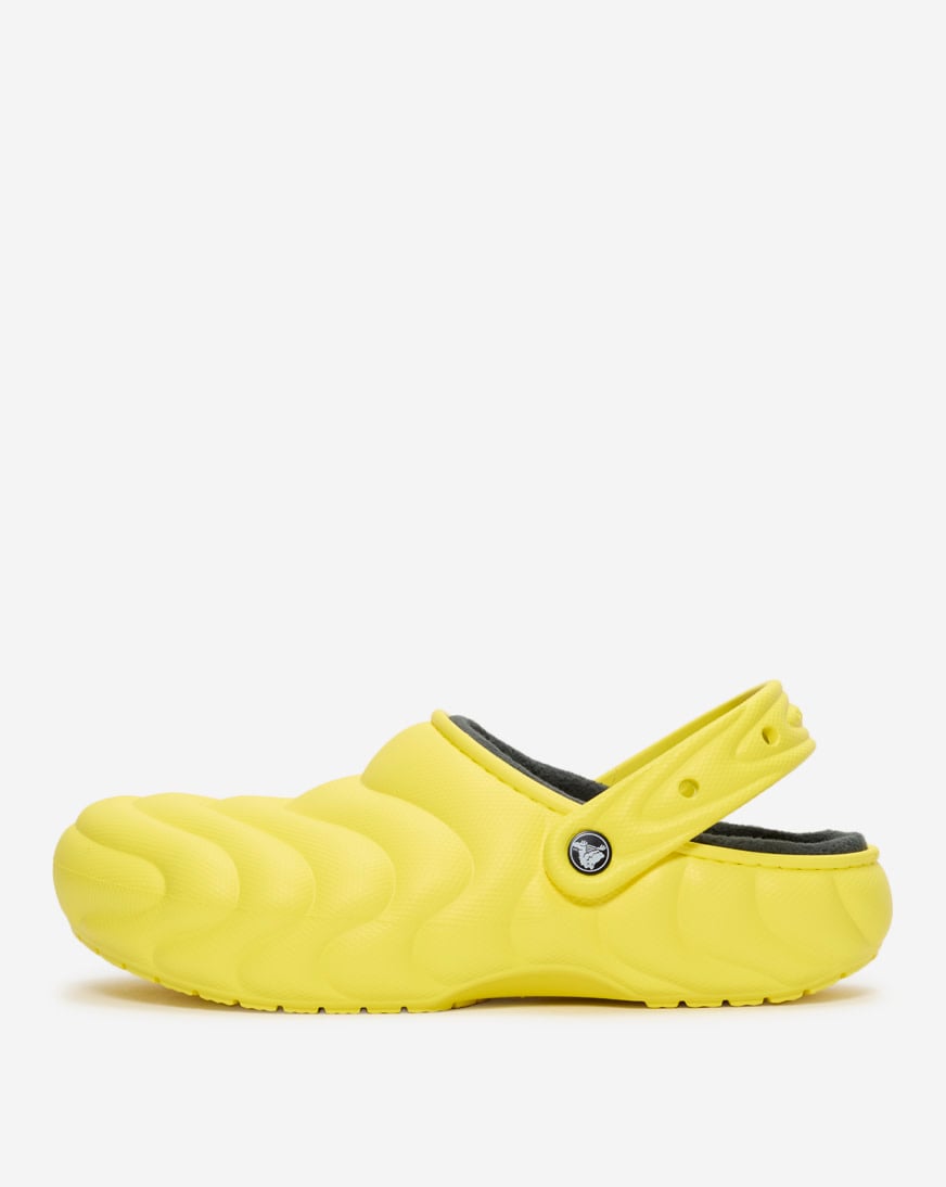 Crocs Classic Lined Overpuff Clogs Mens 9 Womens 11‎ Cyber Yellow 210059-77J NEW CROCS Classic Lined Overpuff Clog 210059 Cyber Yellow  main image 2