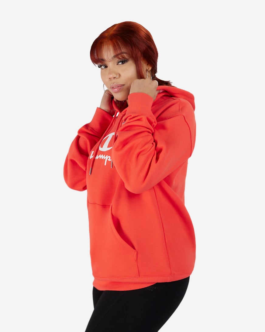 Shop Champion Classic Fleece Hoodie WL4519586QXA-B1 orange
