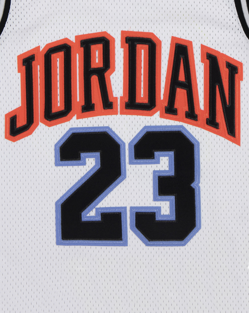 Shop Jordan Big Kids' Michael Jordan 23 Jersey 95A773-R2U white