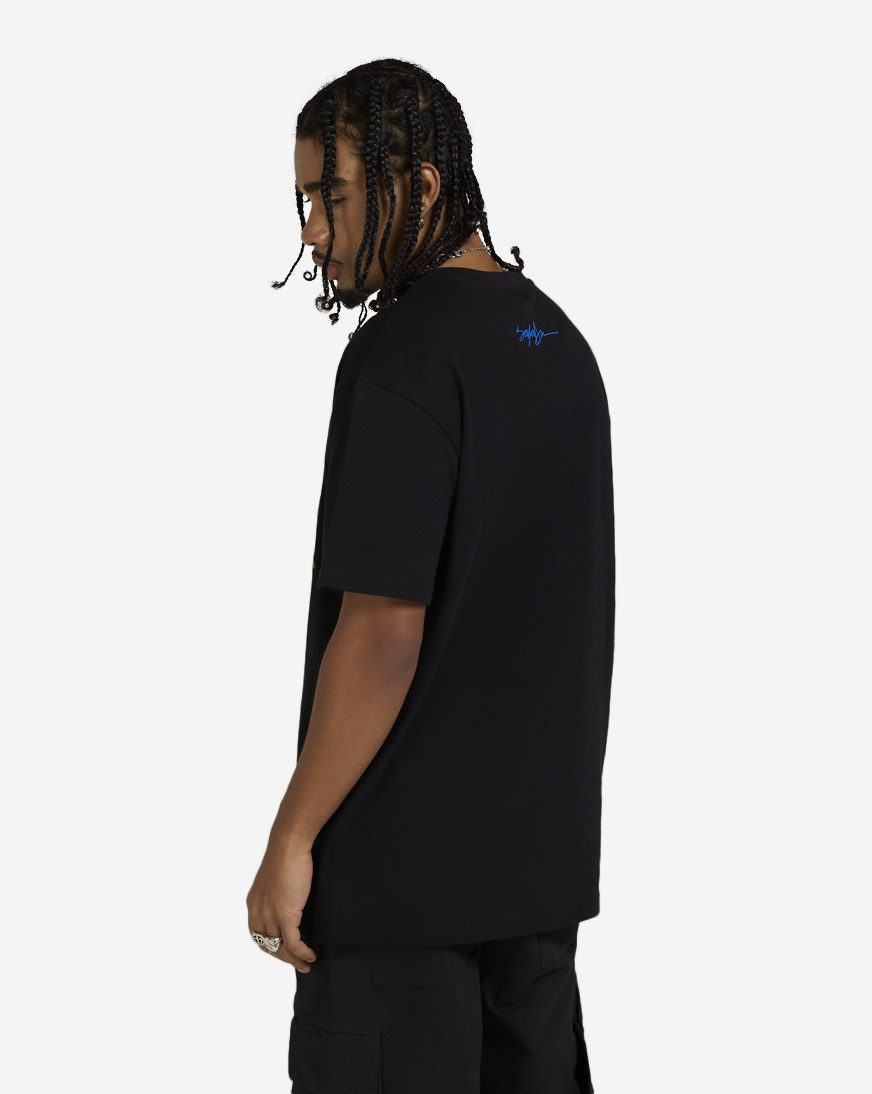 Shop King Saladeen Abstract Money Bear Tee KS003-BLK black