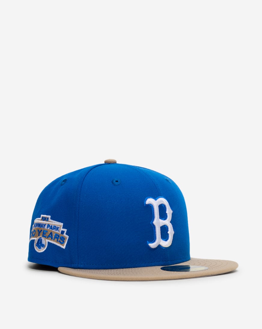 Shop New Era 59Fifty Boston Red Sox Fitted Hat 71029703 blue