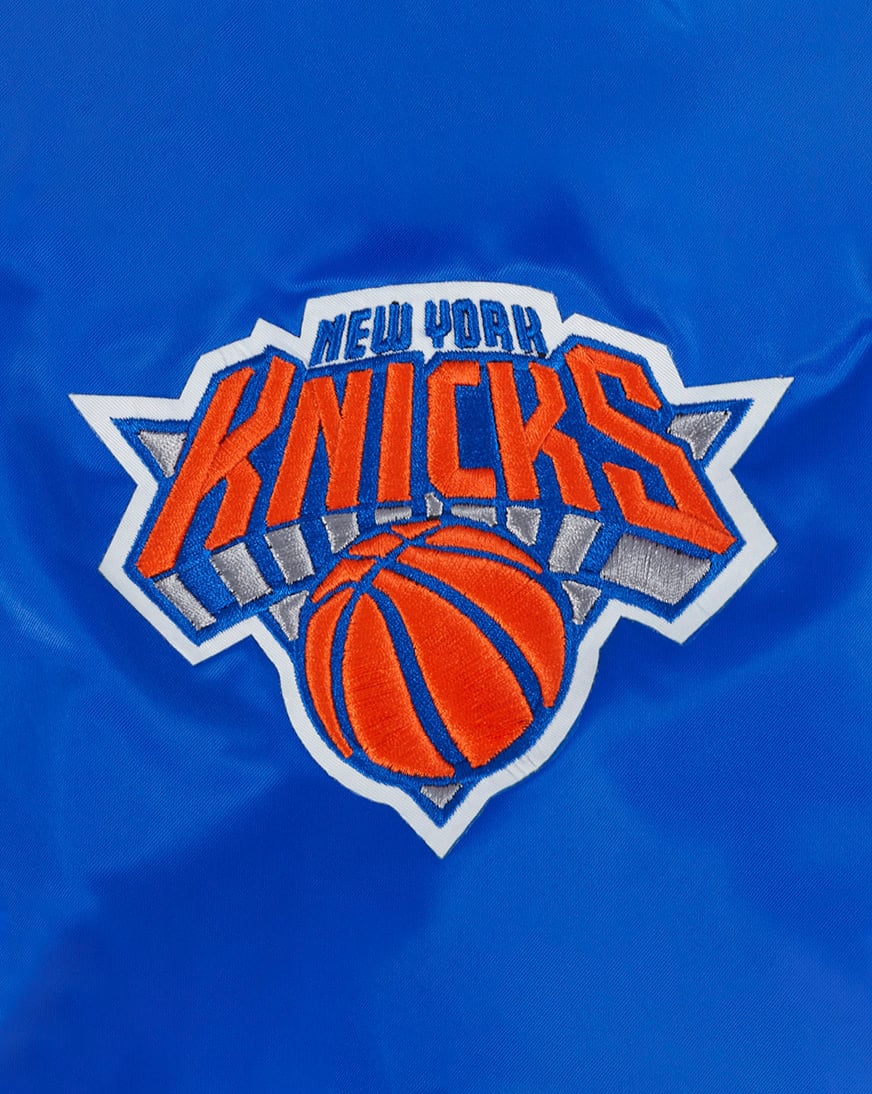 NKNKCSt Andrews ネイビー ジャケット LL Shop PRO STANDARD New York Knicks Big Logo Satin Jacket BNK654372