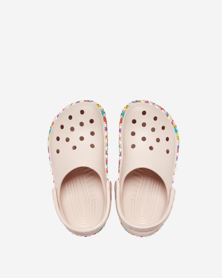 Shop Crocs Pre-School Classic Beaded Band Clog 211614-6UR pink