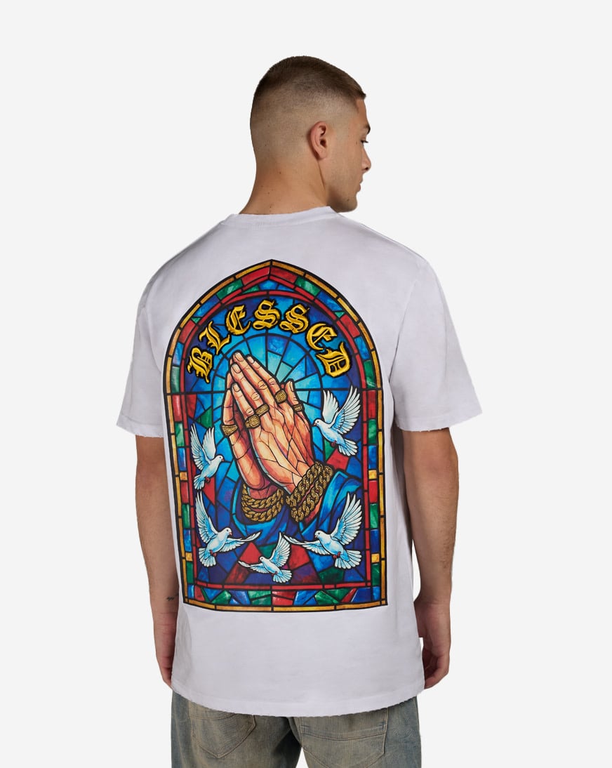 Shop STREETZ IS WATCHIN Blessed Tee SIW5299-WHT white | SNIPES USA
