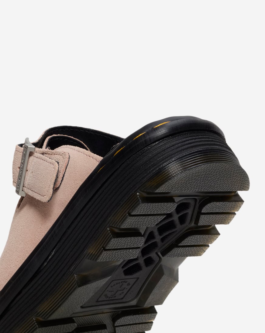 Shop Dr. Martens Zebzag Suede Slingback Platform Mules 31937650