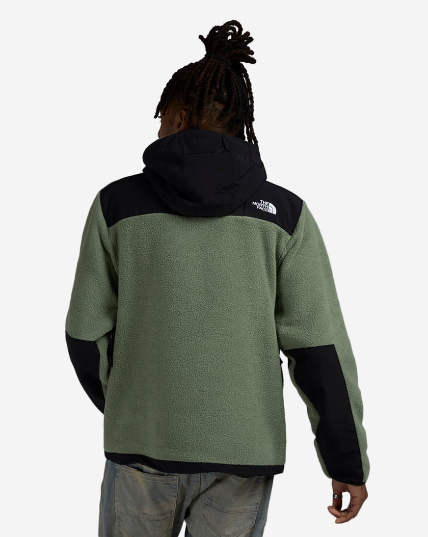 Shop The North Face Retro Denali Hoodie Jacket NF0A88XG-D0L black