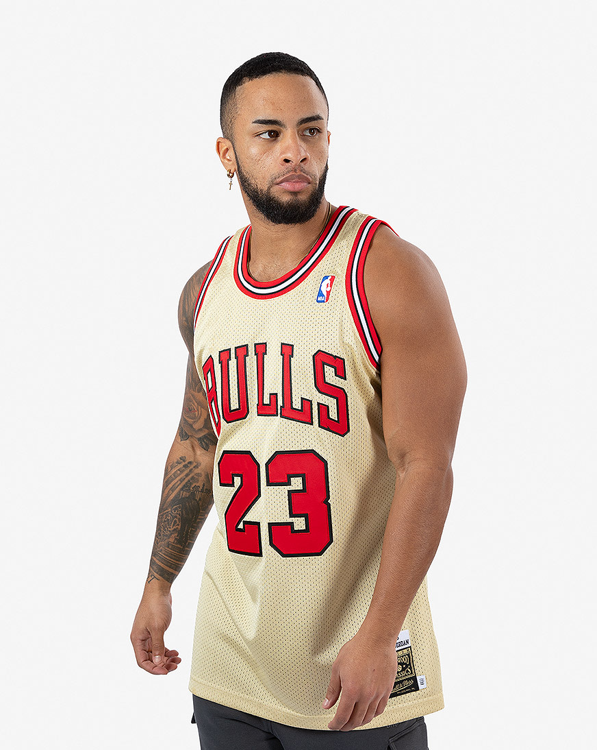 Premium Gold Jersey Chicago Bulls 1995-96 Michael Jordan - Shop