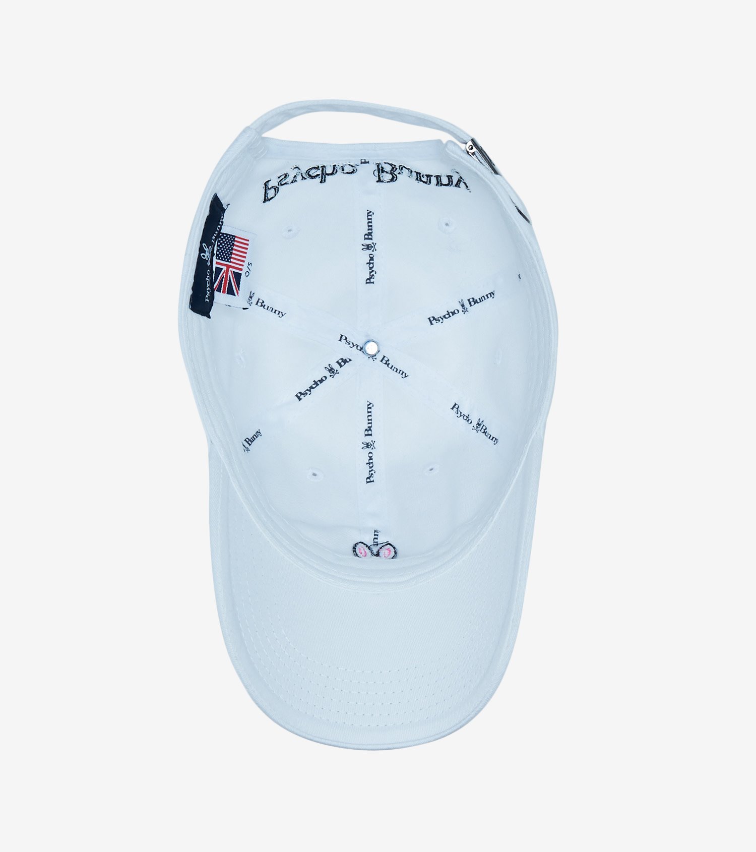 Shop Psycho Bunny Dad Hat B6A815A1HT-100 white | SNIPES USA