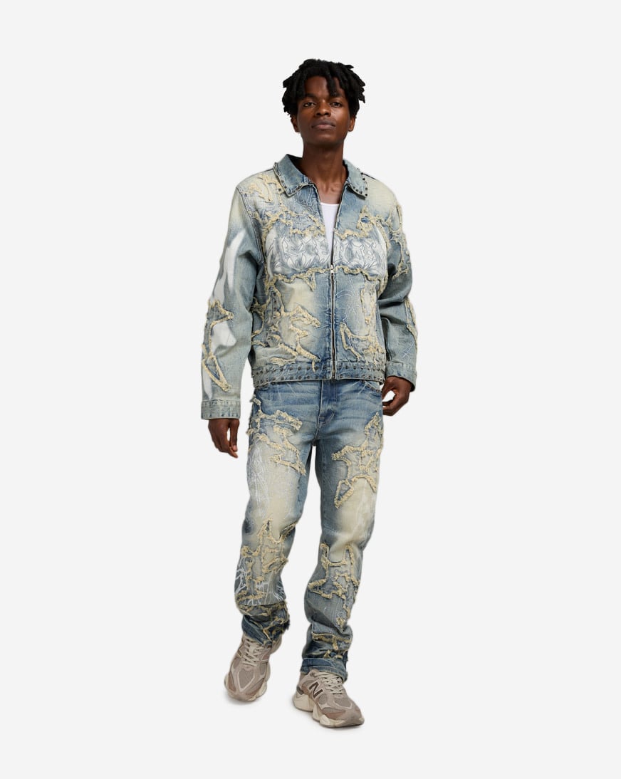 Shop Smoke Rise Ascended Jeans JP25647SN-BLU blue | SNIPES USA