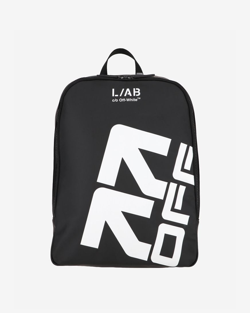 Shop L/AB c/o Off-White L/AB Arrows Backpack LAB0014BLK black