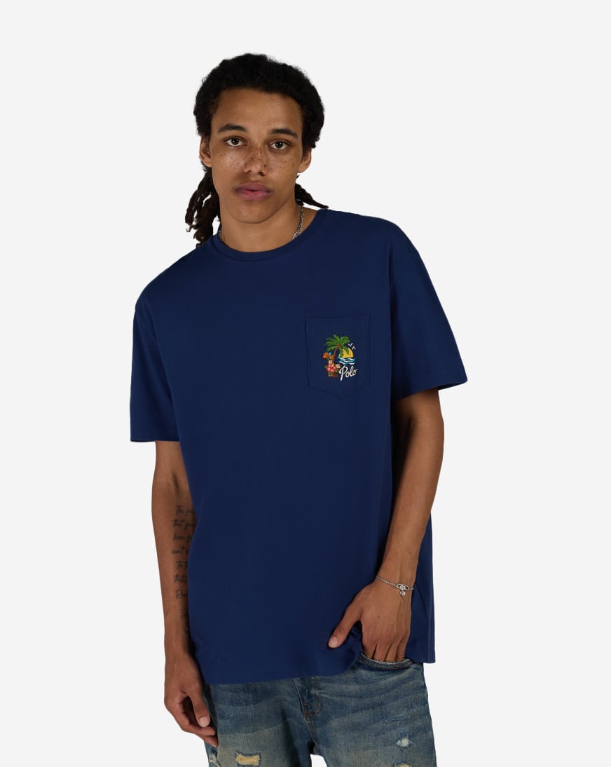 Shop Polo Ralph Lauren Novelty Tropical Embroidery Graphic Tee