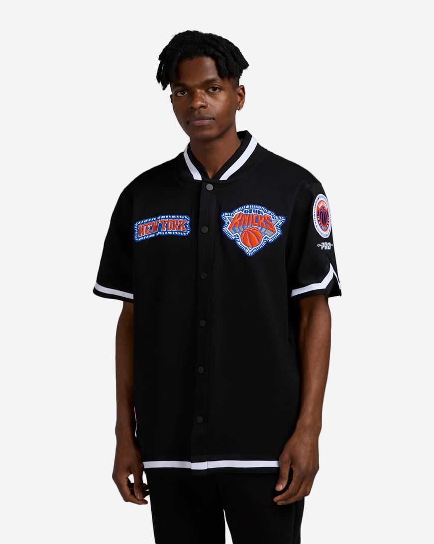 期間限定値下げgim context Baseball Knit Blouson Shop PRO STANDARD New York Knicks Warmup Jacket BNK1515875-BLK