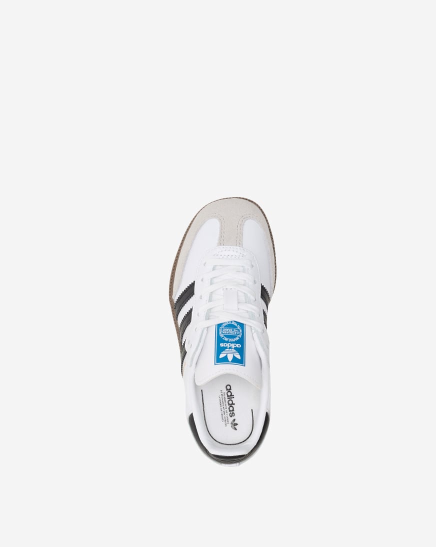 adidas gazelle silver green womens adidas Samba OG Comfort Closure Elastic Lace Shoes Kids White 4K
