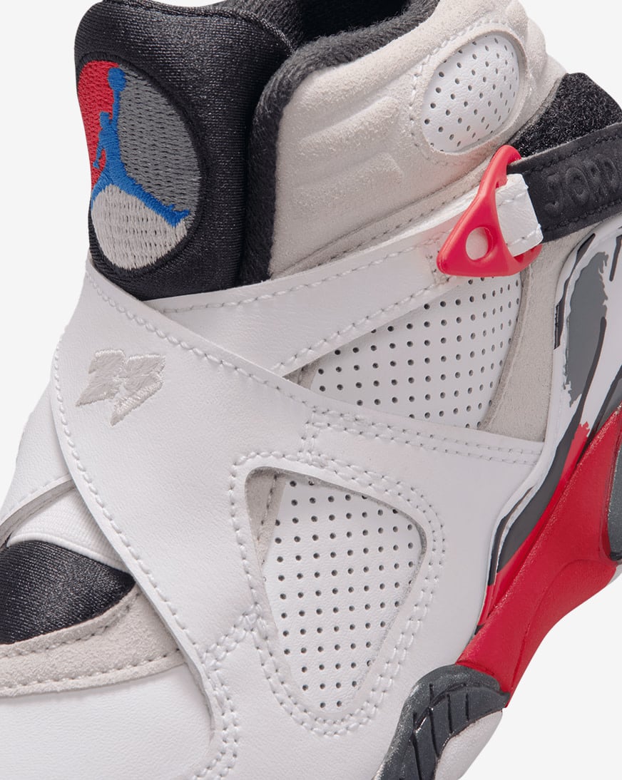 Shop Jordan Little Kids' Air Jordan 8 Retro 305369-100 white