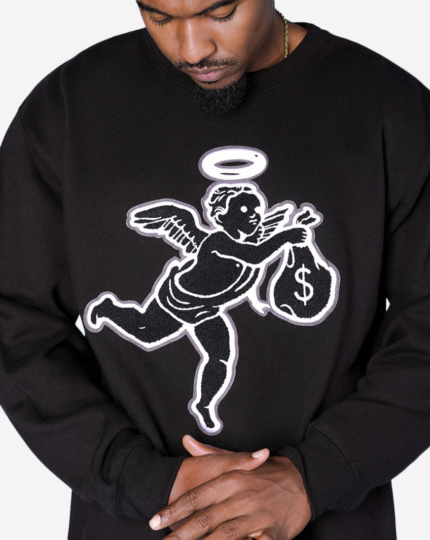 Shop Hasta Muerte Angel Classic Chenille Patch Crewneck HT