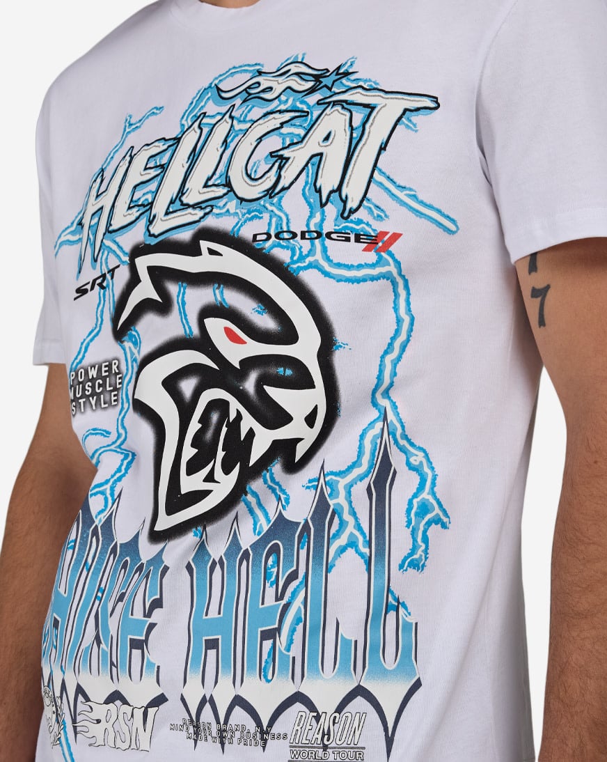 Shop Reason Hellcat Raise Tee DGS6TM-306JK white | SNIPES USA