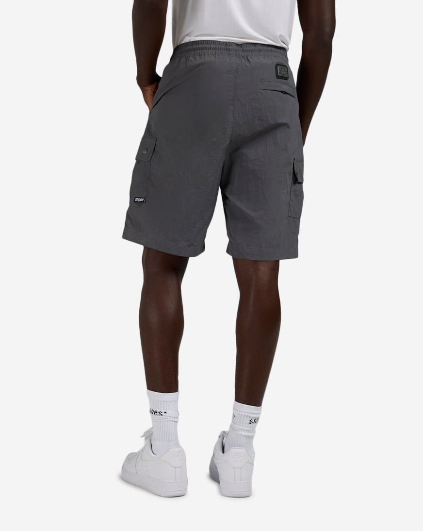 Shop SNIPES Nylon Cargo Shorts FW25MF016-050 grey | SNIPES USA