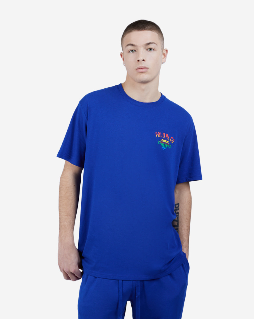 RANDEBOO Minimal puff tee (Blue)&amp;ショッパーM Regular Fit T-Shirt with All-Over Print – PENSHOPPE