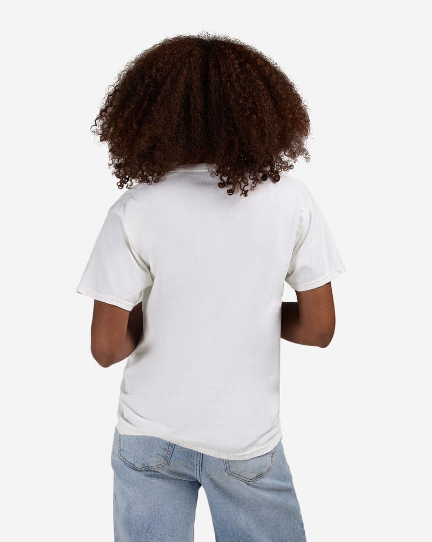 Shop Graphic Tees Crystal Bedazzled Skull Tee WGN-234 white