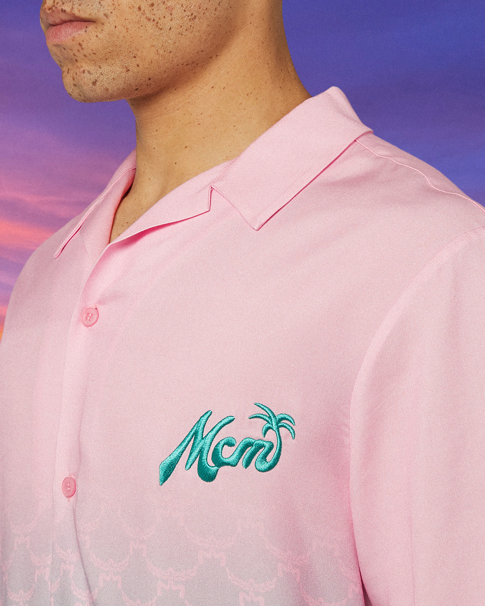 Shop MCM MCM x SNIPES Gradient Resort Shirt SFM252-009-1-ROS