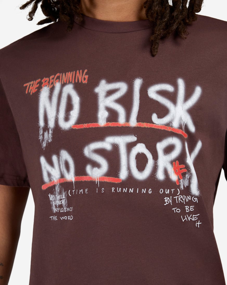 Shop Graphic Tees No Risk No Story Tee MTUS1566-US-18305 brown