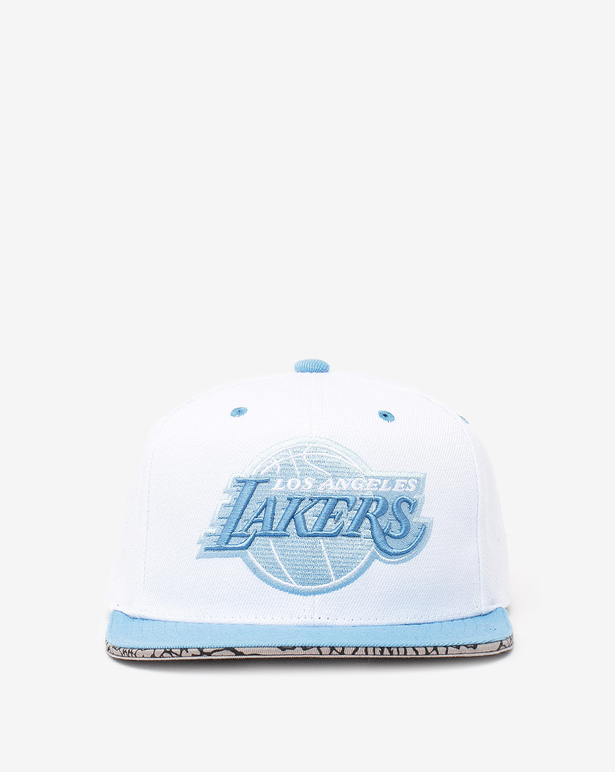 Shop Mitchell Ness Los Angeles Lakers Three Collection Snapback