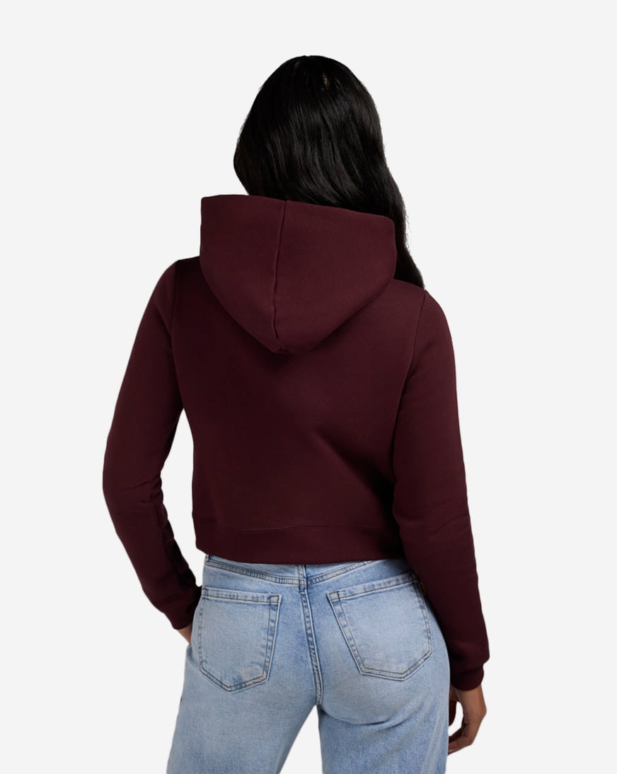 Shop Nike NSW Phoenix Fleece Shrunken Hoodie IM7494-652 red