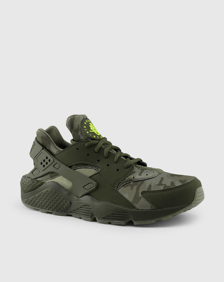 men's nike air huarache run camo casual shoes
