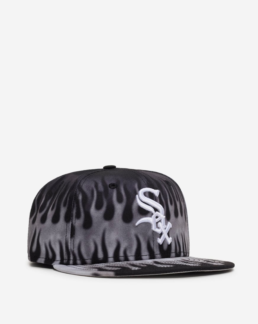 Shop New Era 59Fifty Chicago White Sox Flames Fitted Hat 60949332