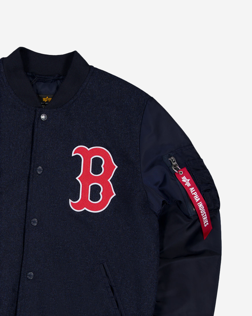 Shop New Era Alpha Industries Historic M-A1 Boston Red Sox Bomber