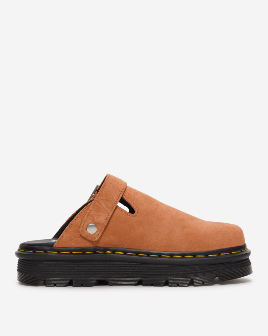 【Dr.Martens】Zebeck Mule (Orange) R5123 Zebzag Suede Casual Slingback Platform Mules in Orange | Dr