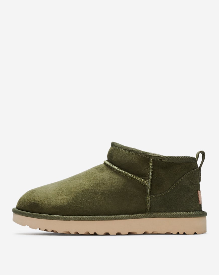 olive green uggs mini