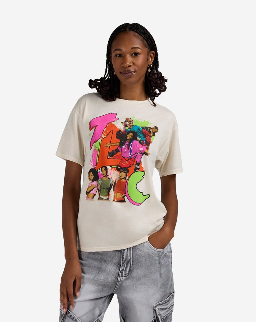 Shop Graphic Tees TLC Mashup Tee TLC146481 beige | SNIPES USA