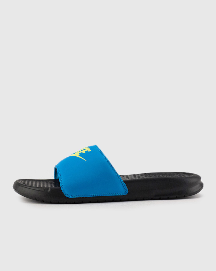 blue nike slide
