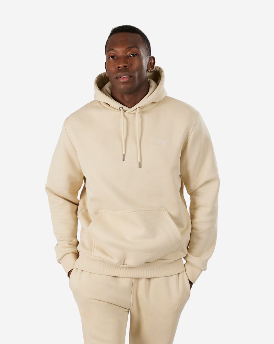 Shop SNIPES Small Logo Essential Hoodie SNQ123002-BRI beige