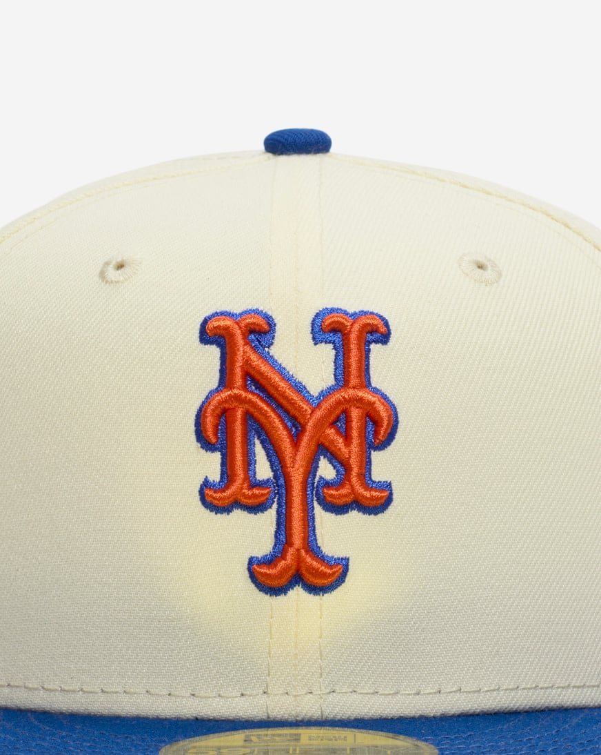 Shop New Era 59Fifty New York Mets Core Fitted Hat 60956020 cream