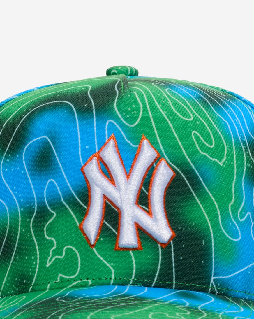 Shop Mitchell Ness New York Yankees Pro Pinch Poison Leaf Snapback