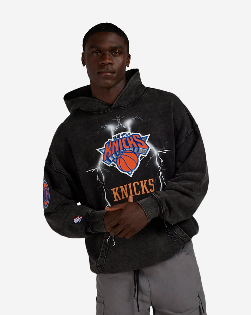 Shop PRO STANDARD New York Knicks Lightning Hoodie BNK5517047-WBK