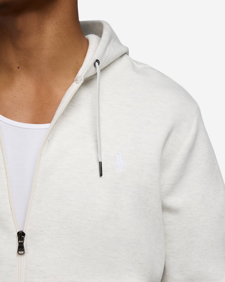 Shop Polo Ralph Lauren Double-Knit Full-Zip Hoodie 710881517061
