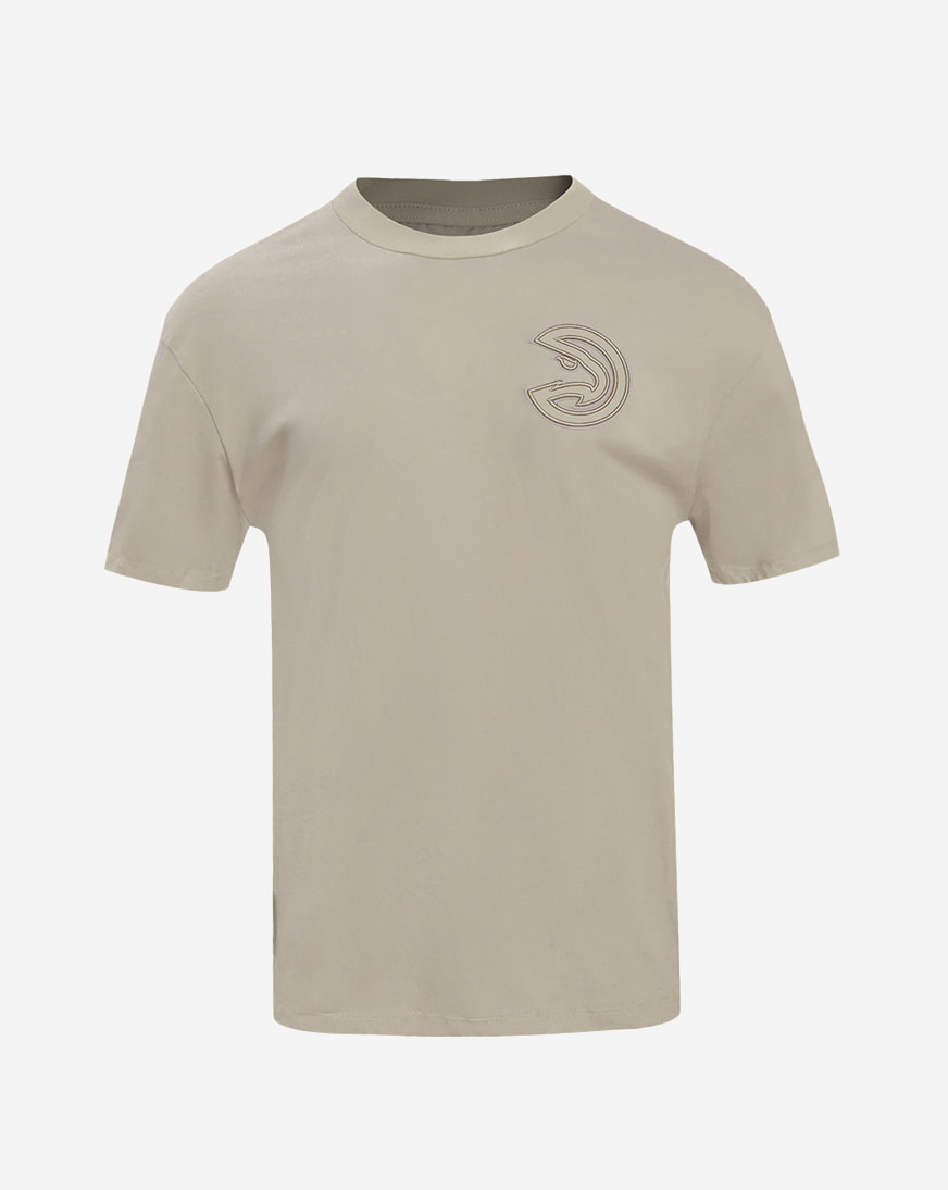 Atlanta Hawks Neutral Drop Shoulder Tee