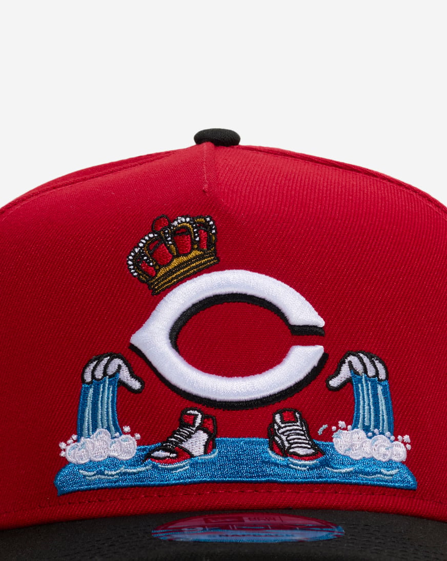 Shop New Era 9Fifty Cincinnati Reds Cartoon A-Frame Snapback Hat