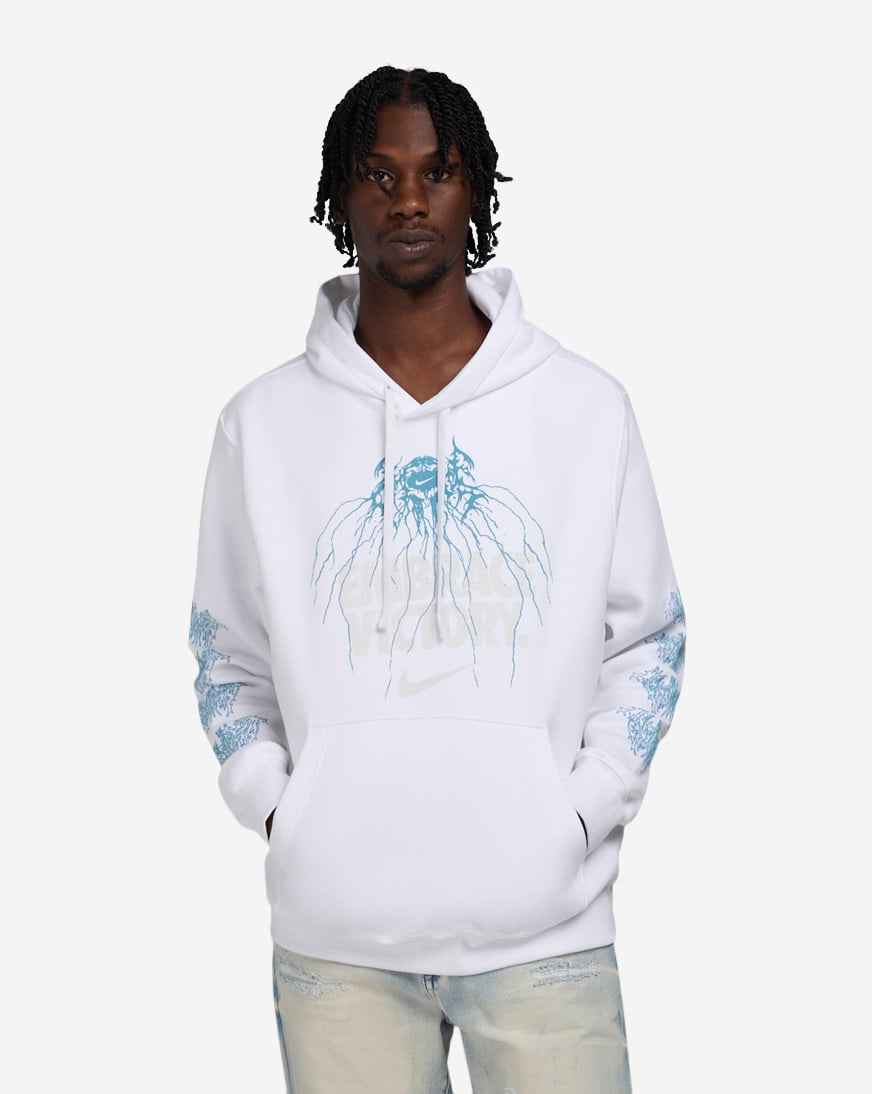 Shop Nike NSW Club Pullover Hoodie IB3760-100 white | SNIPES USA