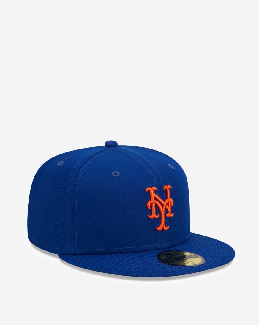 Shop New Era 59Fifty New York Mets Fitted Hat 60399191 blue