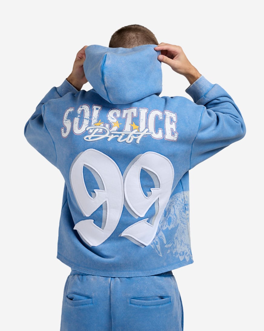 Shop Smoke Rise Solstice Fleece Hoodie FO25555SNZ-CAM blue