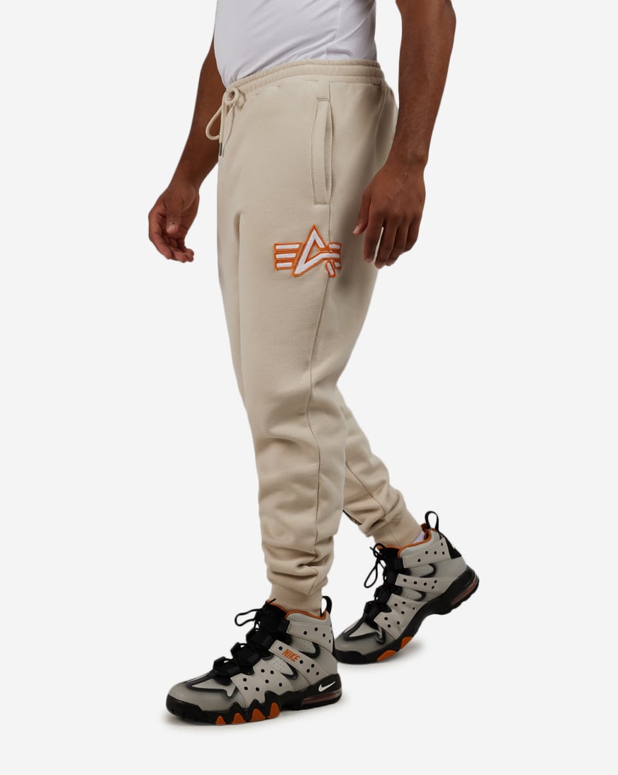 Shop Alpha Industries Graphic Essential Joggers MBA53500C1-STN beige |  SNIPES USA