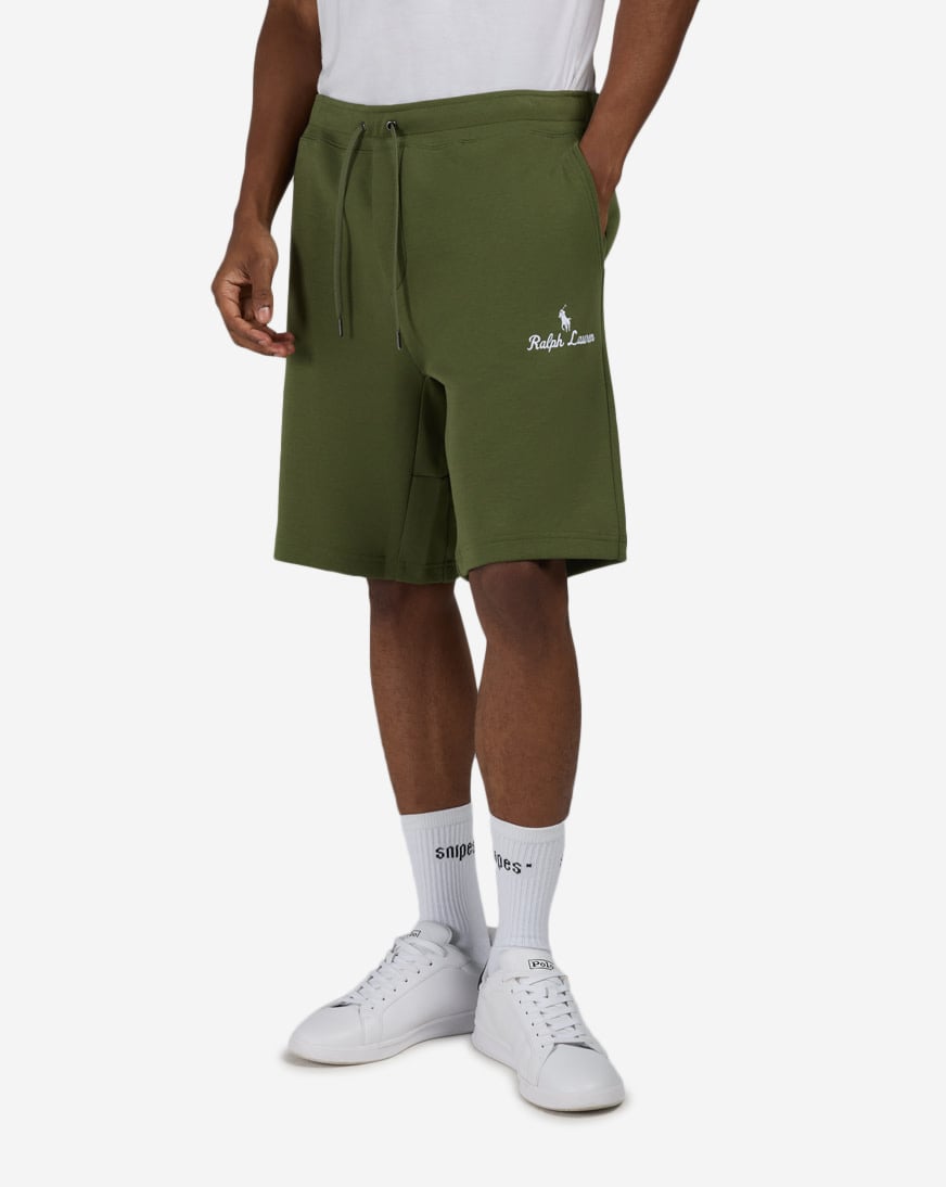 Shop Polo Ralph Lauren Knit Tech RL Script Graphic Athletic Short