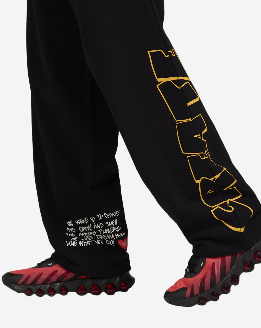 Shop King Saladeen Dream Big All Over Sweatpants KS009-BLK